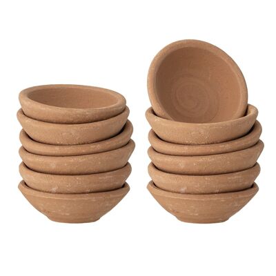 Marion Bowl, Nature, Terracotta - (D6xH2 cm, Pack of 12)