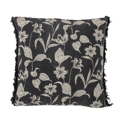 Mali Cushion, Black, Recycled Cotton - (L50xW50 cm)