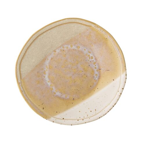 April Plate, Yellow, Stoneware - (D28,5xH3 cm)