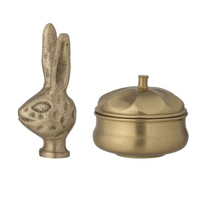 Keela Deco, Brass, Brass - (D3xH7/D5xH4,5 cm, Set of 2)