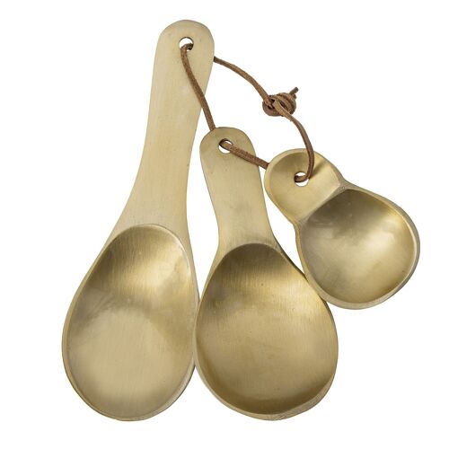 Murphy Spoon, Brass, Aluminum - (L19xW6 cm, Set of 3)