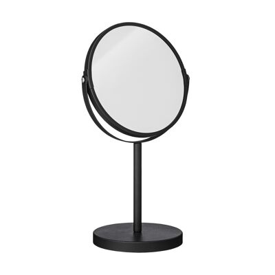 Specchio Milde, Nero, Metallo - (D20xH35 cm)