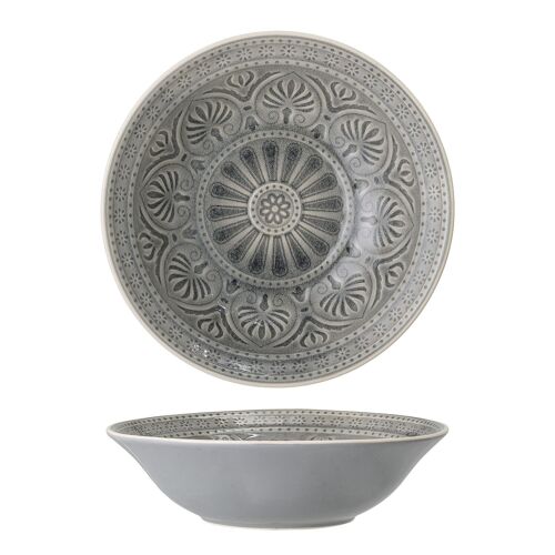 Rani Serving Bowl, Grey, Stoneware - (D26,5xH7,5 cm)