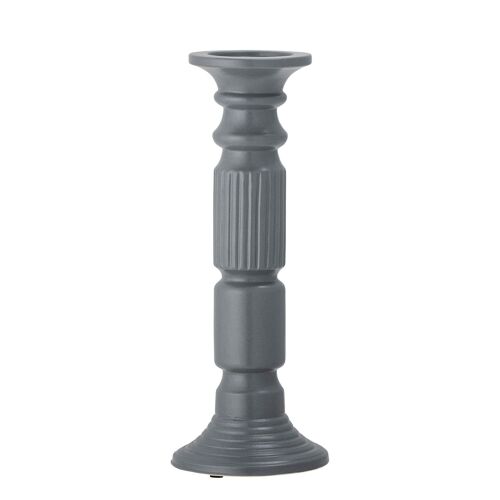 Millas Candlestick, Grey, Ceramic - (D15xH40 cm)