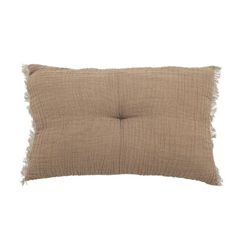 Adita Cushion, Brown, Cotton - (L40xW25 cm)