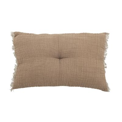 Adita Cushion, Brown, Cotton - (L40xW25 cm)