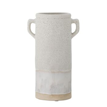 Vase Tarin, Blanc, Céramique - (L19xH32xW14 cm) 1