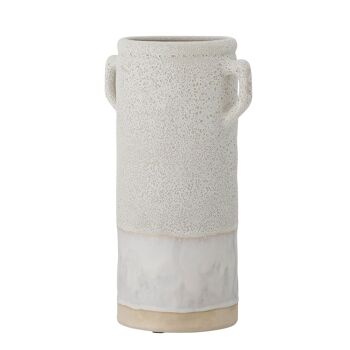 Vase Tarin, Blanc, Céramique - (L19xH32xW14 cm) 2