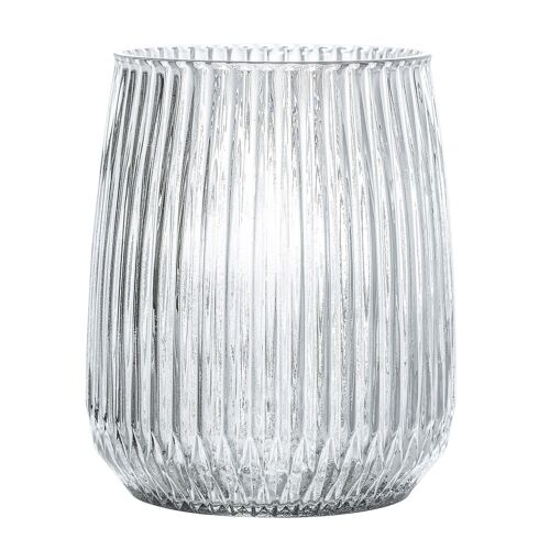 Sambika Vase, Clear, Glass - (D16,5xH17 cm)