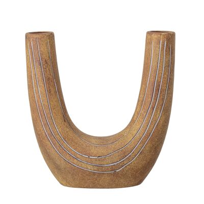 Balduin Deco Vase, Marron, Terre Cuite - (L24xH26xW11 cm)