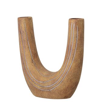 Balduin Deco Vase, Marron, Terre Cuite - (L24xH26xW11 cm) 2
