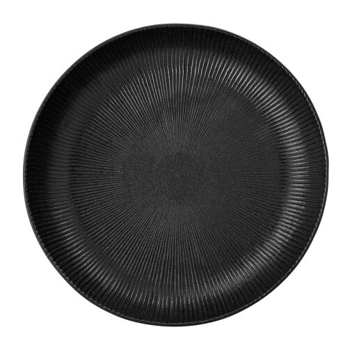 Neri Serving Bowl, Black, Stoneware - (D33xH6 cm)