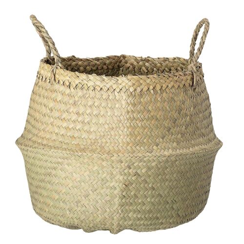Floria Basket, Nature, Seagrass 1. - (D40xH30 cm)
