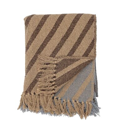 Paw Throw, Brown, Recycled Cotton - (L160xW130 cm)
