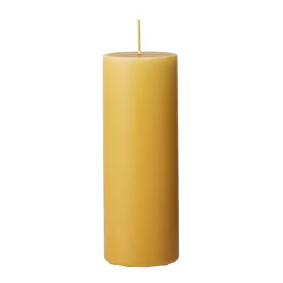 Anja Candle, Yellow, Parafin - (D7xH20 cm)