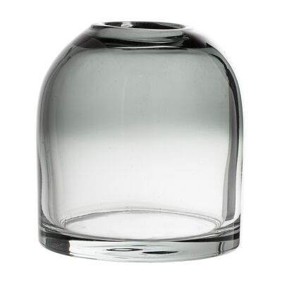 Magrethe Vase, Grau, Glas - (D12xH13 cm)