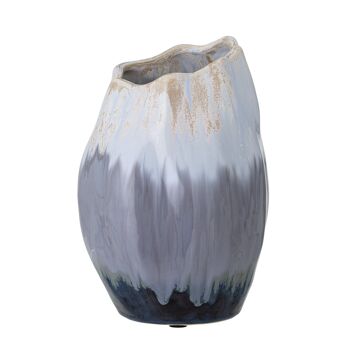 Jace Deco Vase, Bleu, Céramique - (D16xH24 cm) 2
