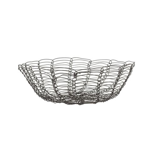 Nusret Basket, Black, Metal - (D24,5xH8 cm)