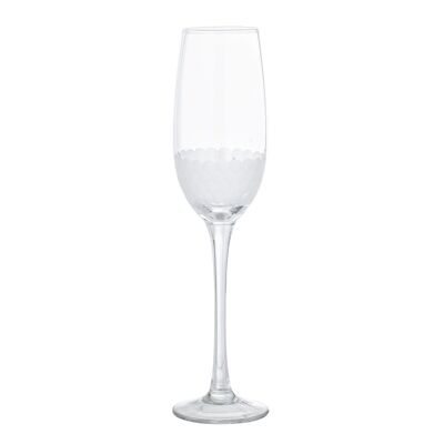 Riga Champagne Glass, Clear, Glass - (D6xH25 cm)