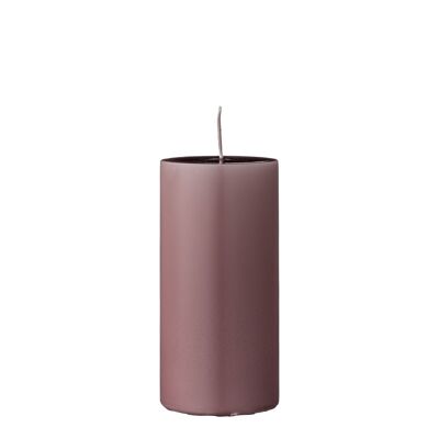 Anja Candle, Purple, Parafin - (D7xH15 cm)