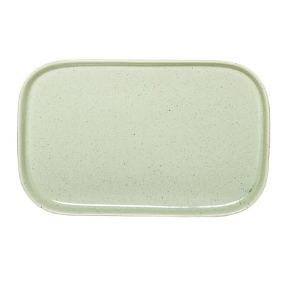 Tray, Green, Stoneware - (L36xW23 cm)