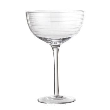 Verre à Champagne Alva, Transparent, Verre - (D12xH18,5 cm)