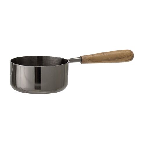 Ruan Serving Pot w/Handle, Black, Stainless Steel - (D9xL20xH4 cm)