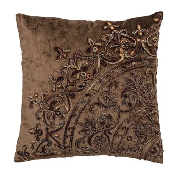 Coussin Gerrard, Marron, Polyester - (L40xW40 cm) 1