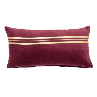 Cushion, Red, Cotton - (L60xW40 cm)