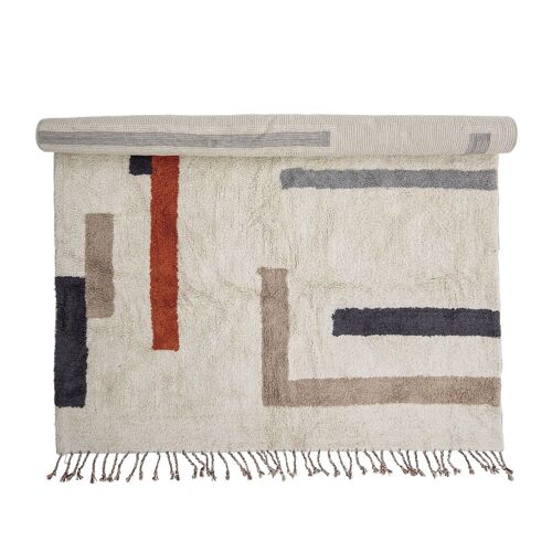 Jue Rug, Nature, Cotton - (L200xW140 cm)