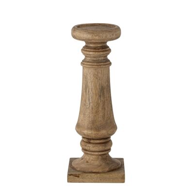 Noore Pedestal, Nature, Mango - (L12xH31xW12 cm)