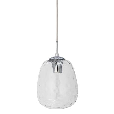 Lampe à Suspension Baele, Transparent, Verre - (D20xH34 cm)