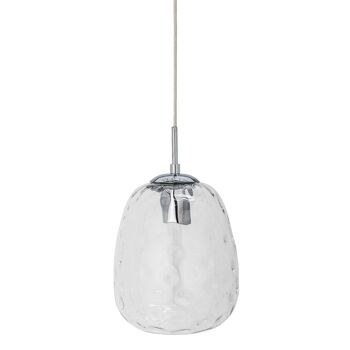 Lampe à Suspension Baele, Transparent, Verre - (D20xH34 cm) 1
