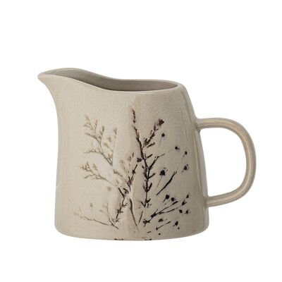 Bea Milk Jug, Nature, Stoneware - (D8xH9 cm)