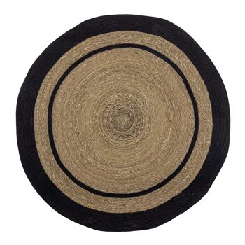 Tapis Lune, nature, jonc de mer 1. - (D120 cm) 1