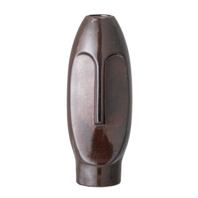 Daviid Vase, Brown, Stoneware - (D10,5xH26 cm)