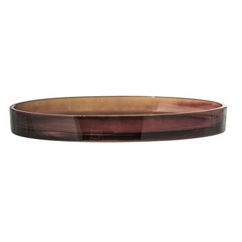 Joachim Plateau, Marron, Verre - (L30xH3,5xW20 cm) 2