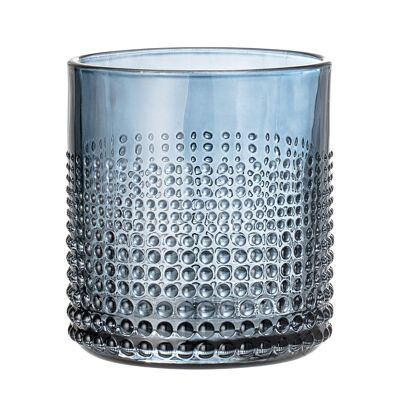 Gro Trinkglas, Blau, Glas - (D8xH8,5 cm)