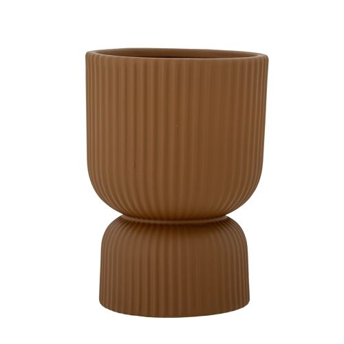 Chila Flowerpot, Brown, Stoneware - (D15xH20,5 cm)