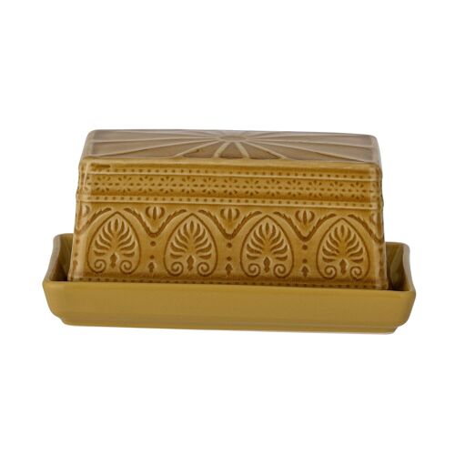 Rani Butter Box, Yellow, Stoneware - (L18,5xH8xW10,5 cm)