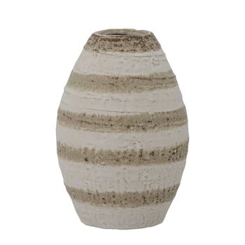 Vase Charlen, Nature, Grès - (D12xH17 cm) 1