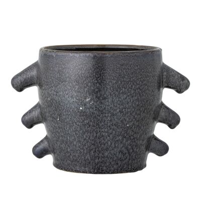 Khan Flowerpot, Grey, Stoneware - (L25xH17xW17,5 cm)