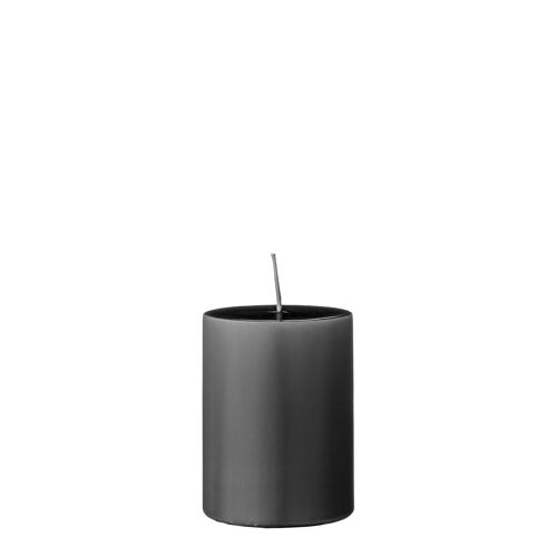 Anja Candle, Grey, Parafin 1. - (D7xH10 cm)
