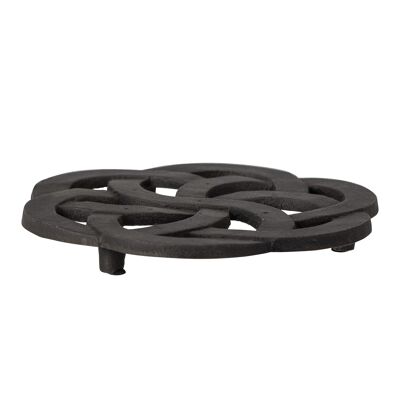 Sesil Trivet, Black, Metal - (L16,5xH2 cm)