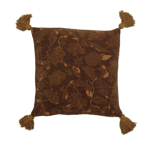 Ganja Cushion, Brown, Recycled Cotton - (L45xW45 cm)