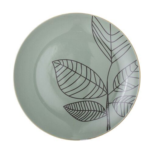 Rio Plate, Green, Stoneware - (D28,5 cm)