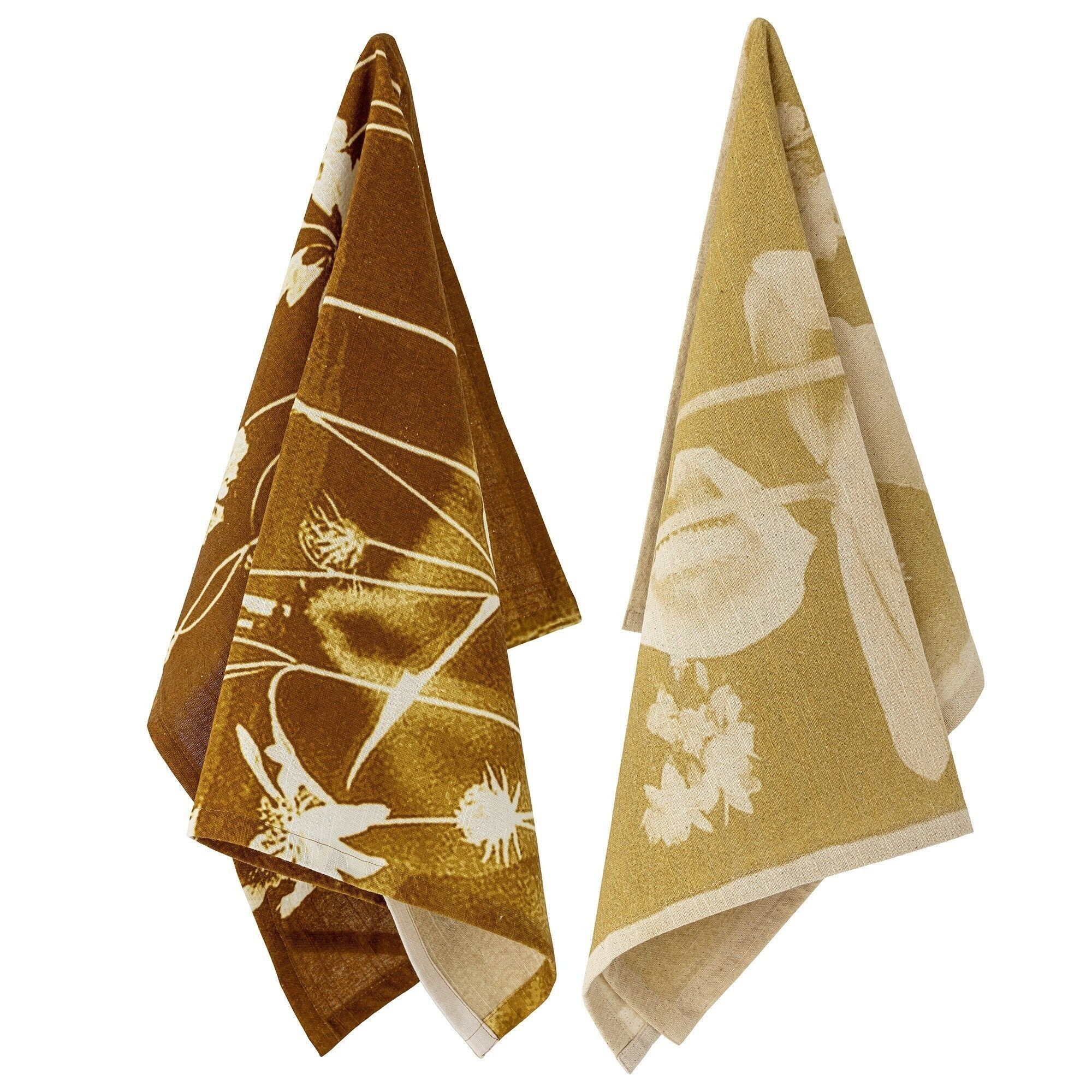 Celleste Kitchen Towel, Yellow, Cotton - (L70xW45 cm, Set of 2)