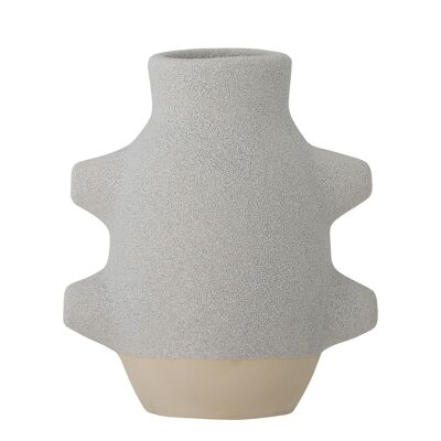 Birka Vase, White, Ceramic - (L14xH16xW10 cm)