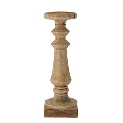 Noore Pedestal, Nature, Mango - (L15xH46xW15 cm)