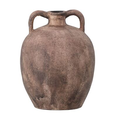 Sajid Deco Vase, Brown, Terracotta - (D18xH24 cm)